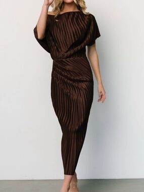 NWT BALTIC BORN Winslow Pleated Midi Dress Small